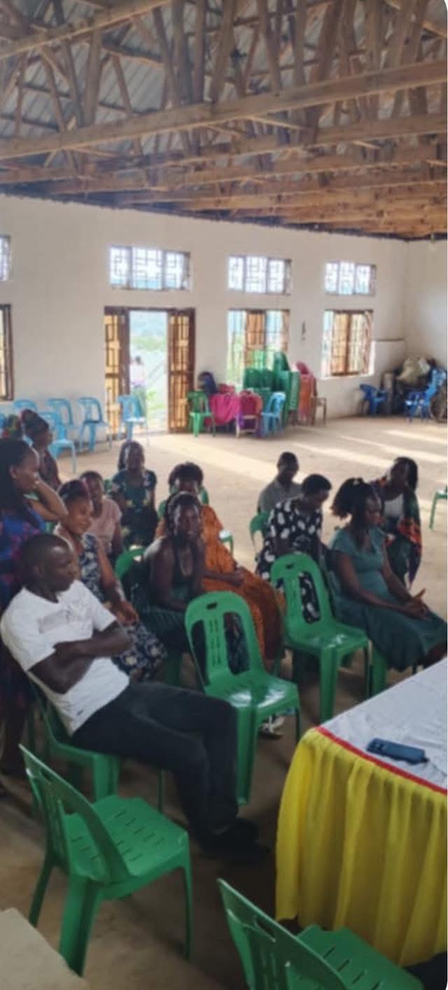 Members of The Mountain Church gathered together for a service in Uganda